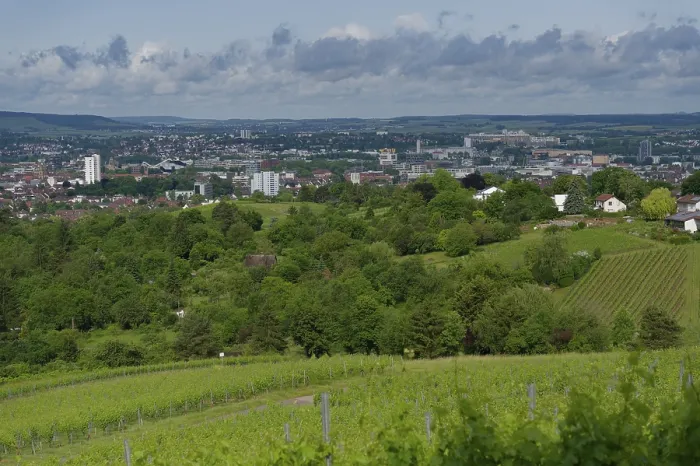 Framed Print : View from the vineyards to Heilbronn Framed Print : View from the vineyards to Heilbronn