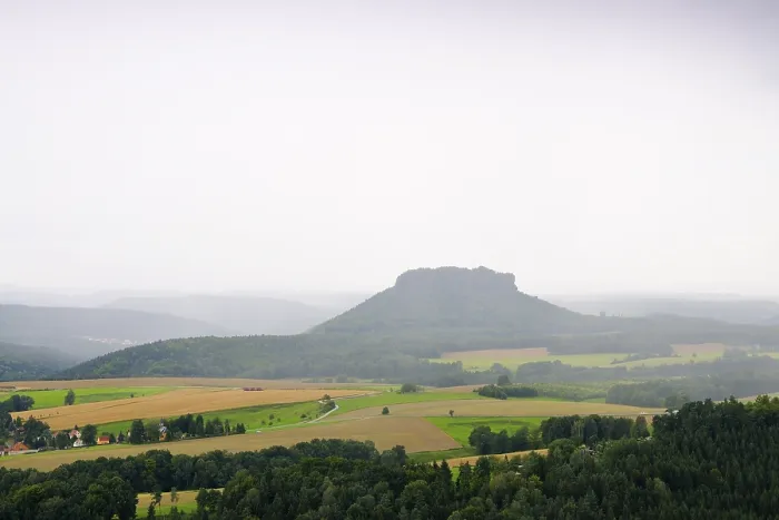 Framed Print : View from the Waitzdorfer Aussicht, in the rain