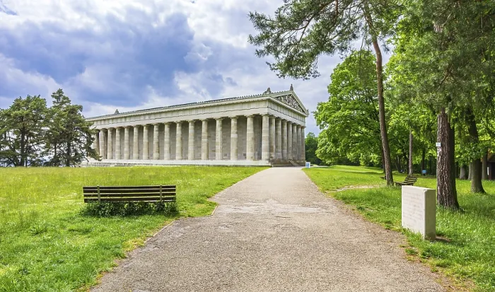 Framed Print : View of the Walhalla Hall of Fame from the north-east