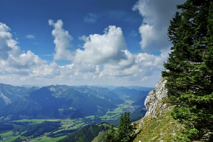 Framed Print : View from the Wendelstein into the surroundings