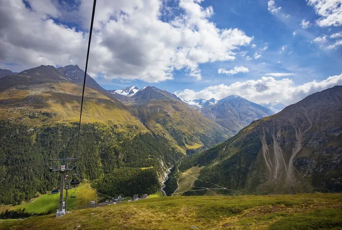Framed Print : View from the Wildspitze mountain station into the Windach valley Framed Print : View from the Wildspitze mountain station into the Windach valley