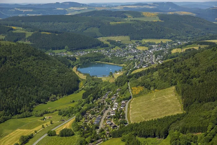 Framed Print : View of Winterberg, Sauerland, North Rhine-Westphalia Framed Print : View of Winterberg, Sauerland, North Rhine-Westphalia
