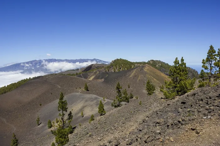 Framed Print : Views of volcanoes, volcanic landscape