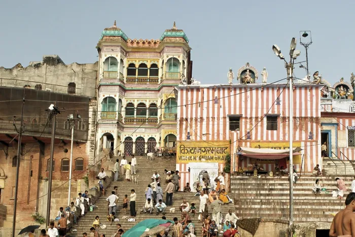 Framed Print : Vijayanagaram Ghat, Ganga ghat at Varanasi