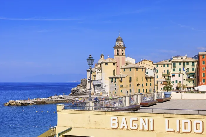 Framed Print : The village of Camogli, Liguria, Italy