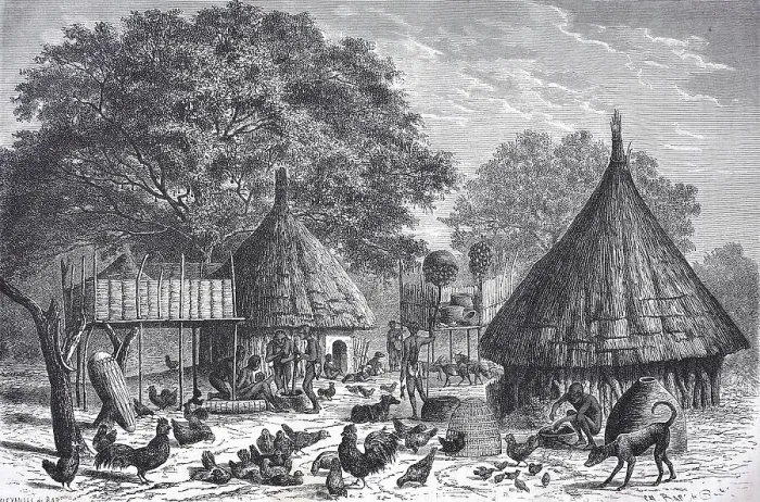 Framed Print : Village of the Diour tribe in present-day Chad Framed Print : Village of the Diour tribe in present-day Chad