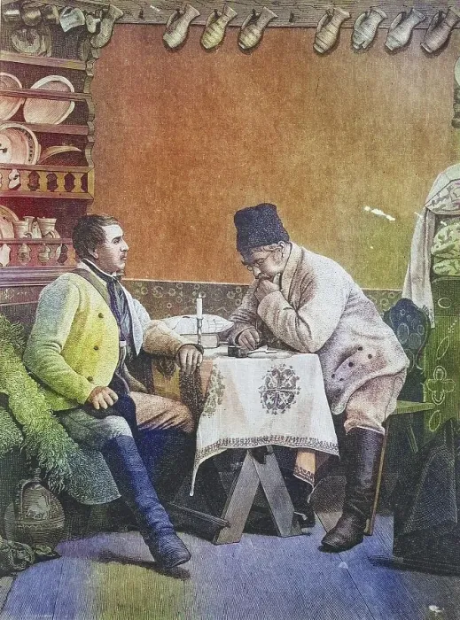 Framed Print : A Village Judge in Transylvania