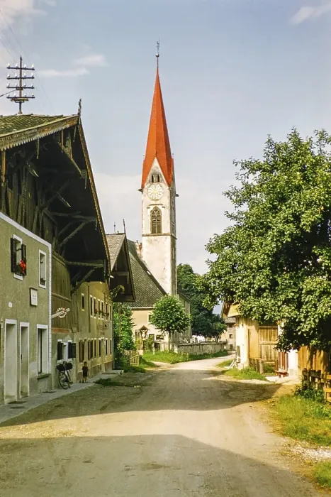 Framed Print : Village parish church parish church Maria Heimsuchung, Kolsass, Tyrol. Austria, Europe, 1950s Framed Print : Village parish church parish church Maria Heimsuchung, Kolsass, Tyrol. Austria, Europe, 1950s