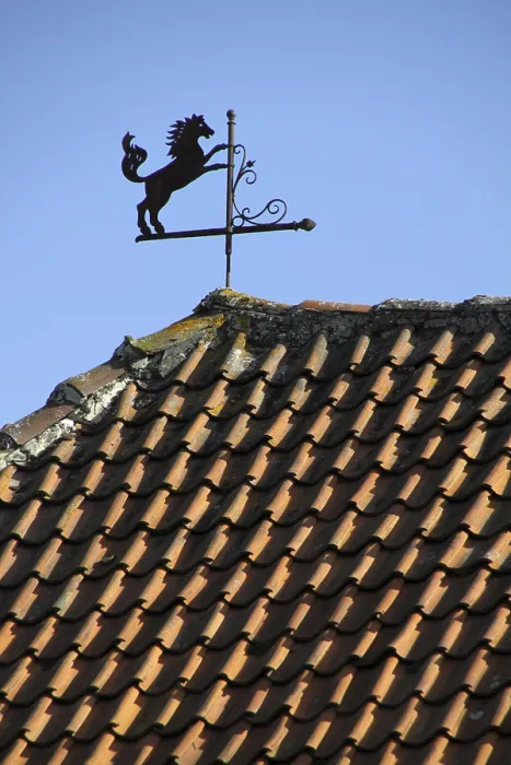 Framed Print : Vinsebeck Castle weather vane Framed Print : Vinsebeck Castle weather vane