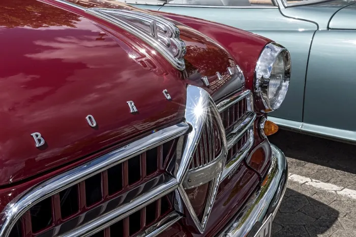 Framed Print : Vintage Borgward Isabella Combi