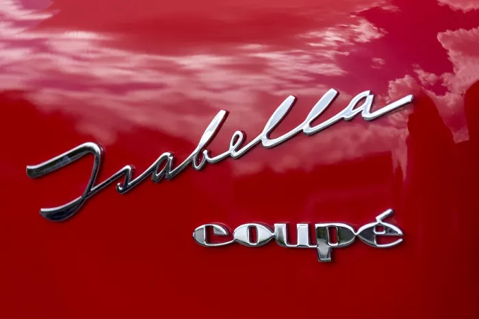 Framed Print : Vintage Borgward Isabella Coupe