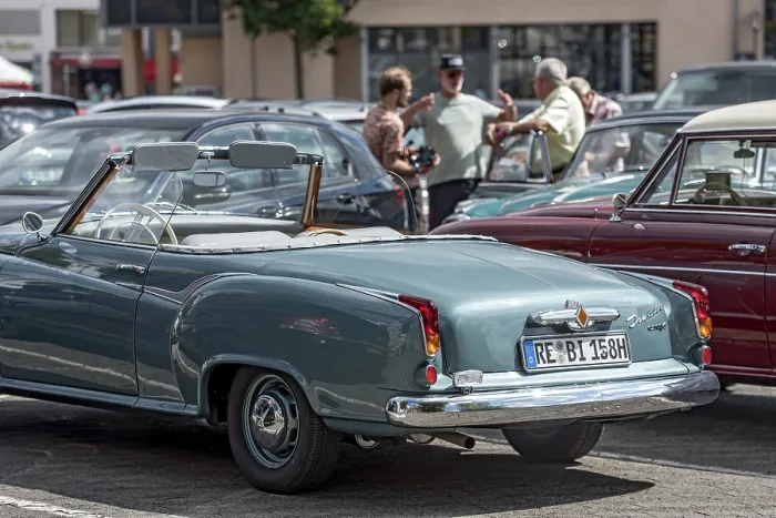 Framed Print : Vintage Borgward Isabella Coupe Cabriolet