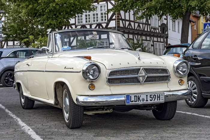 Framed Print : Vintage Borgward Isabella Coupe TS Cabriolet