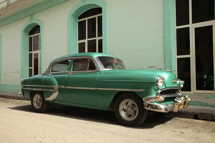 Framed Print : Vintage car, American classic car