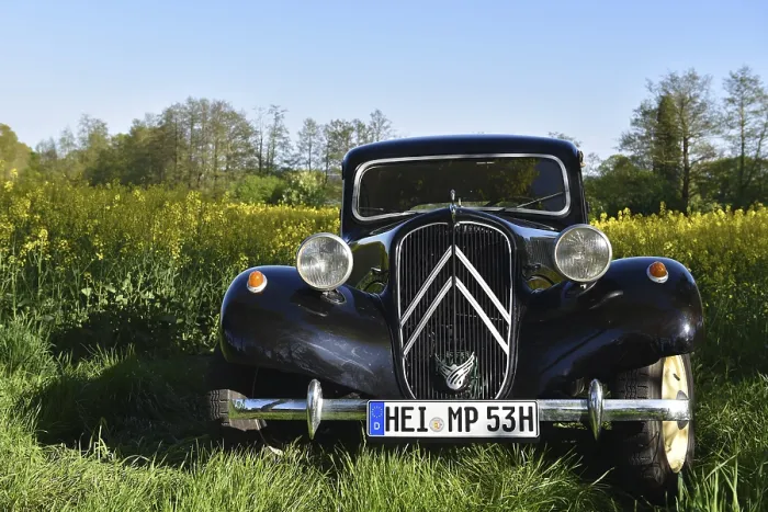 Framed Print : Vintage car, Citroen Traction Avant