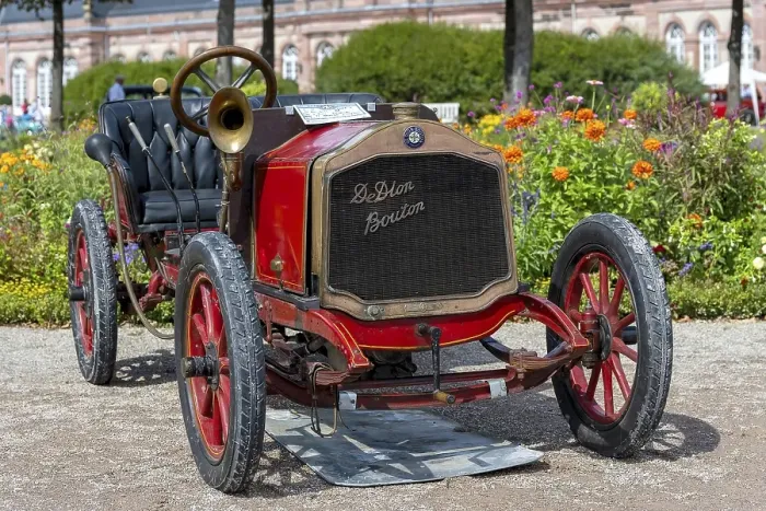 Framed Print : Vintage car DeDion Bouton Char-a-bancs