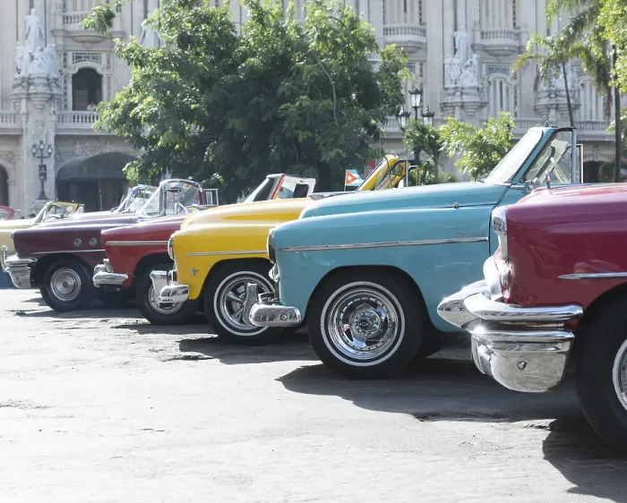 Framed Print : Vintage car in Havana in Cuba Vintage car in Havana