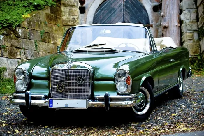 Framed Print : Vintage car, MB 220 SE Cabriolet, built in 1964 Framed Print : Vintage car, MB 220 SE Cabriolet, built in 1964