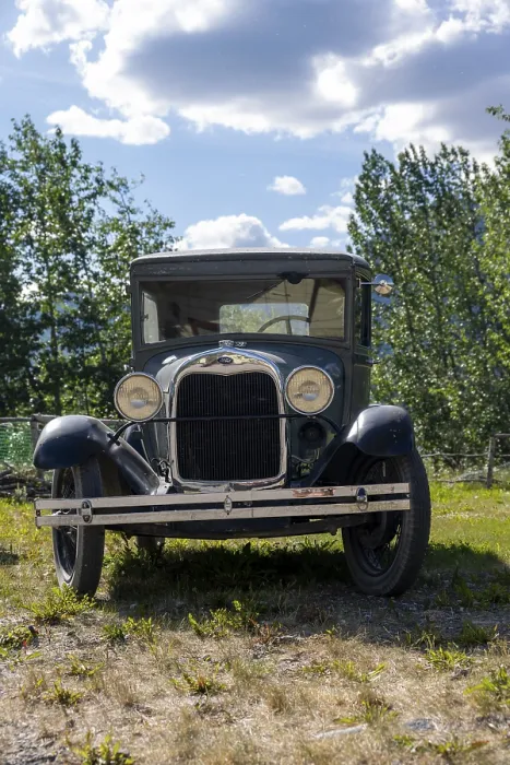 Framed Print : Vintage car, McCarthy, Wrangell St