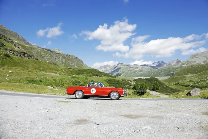 Framed Print : Vintage car rally Silvretta Classic 2022