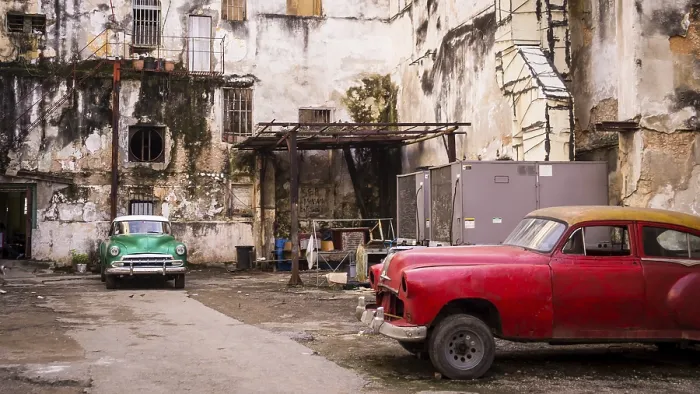 Framed Print : Vintage cars are common sight in Cuba