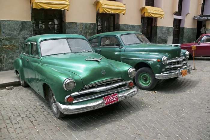 Framed Print : Vintage cars, Havana, Cuba, Central America