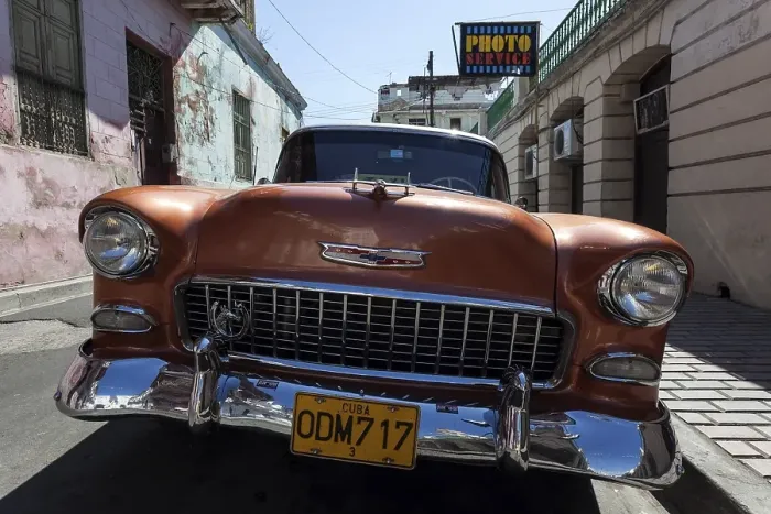 Framed Print : Vintage Chevrolet from the 1950s