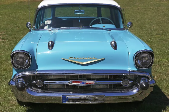 Framed Print : Vintage Chevrolet Bel Air, front view Framed Print : Vintage Chevrolet Bel Air, front view
