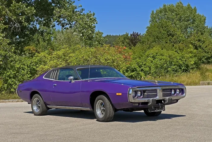 Framed Print : Vintage Dodge Charger SE, built in 1974