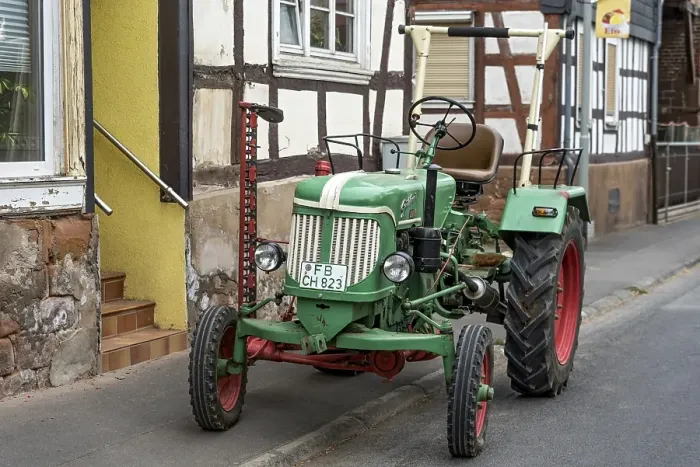 Framed Print : Vintage tractor Gueldner ABS 22 hp