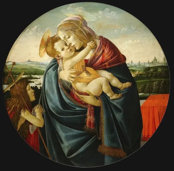 Framed Print : Virgin and Child with Saint John the Baptist