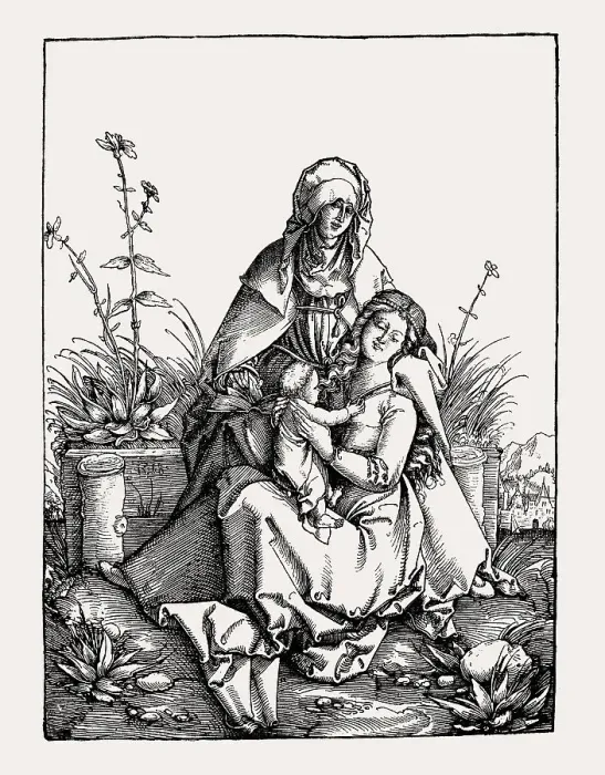 Framed Print : The Virgin Mary and Child with Saint Anne Framed Print : The Virgin Mary and Child with Saint Anne