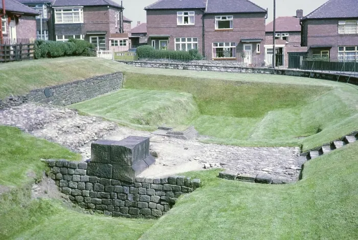 Framed Print : Visit to the Archaeological Society at Hadrian's Wall, Northumberland, England, UK Vallum in Benwell, Newcastle 1969 Framed Print : Visit to the Archaeological Society at Hadrian's Wall, Northumberland, England, UK Vallum in Benwell, Newcastle 1969