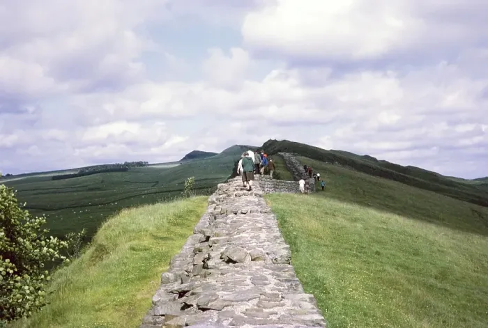 Framed Print : Visit by the Archaeological Society to Hadrian's Wall, Northumberland, England, United Kingdom Wall east of Mile Castle 42 1969 Framed Print : Visit by the Archaeological Society to Hadrian's Wall, Northumberland, England, United Kingdom Wall east of Mile Castle 42 1969