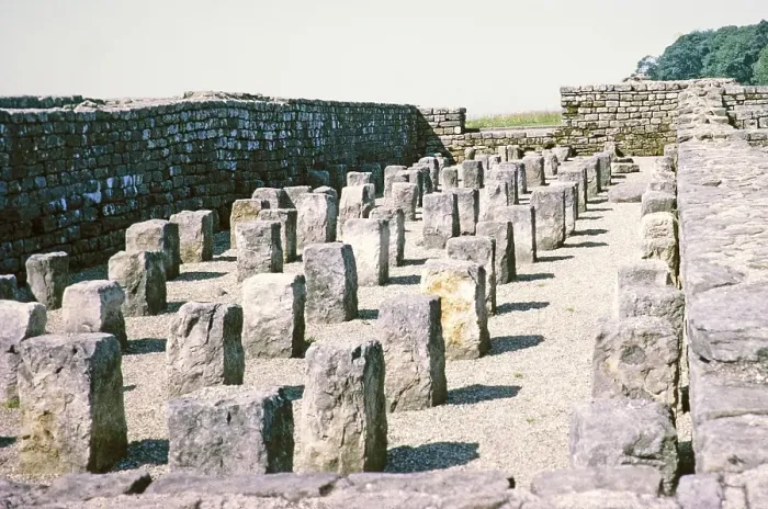 Framed Print : Visit to the Archaeological Society at Hadrian's Wall, Northumberland, England, UK Granary at Housesteads Roman Fort 1969 Framed Print : Visit to the Archaeological Society at Hadrian's Wall, Northumberland, England, UK Granary at Housesteads Roman Fort 1969