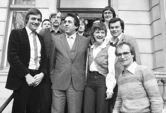 Framed Print : The visit of the Chairman of the FDJ of the GDR