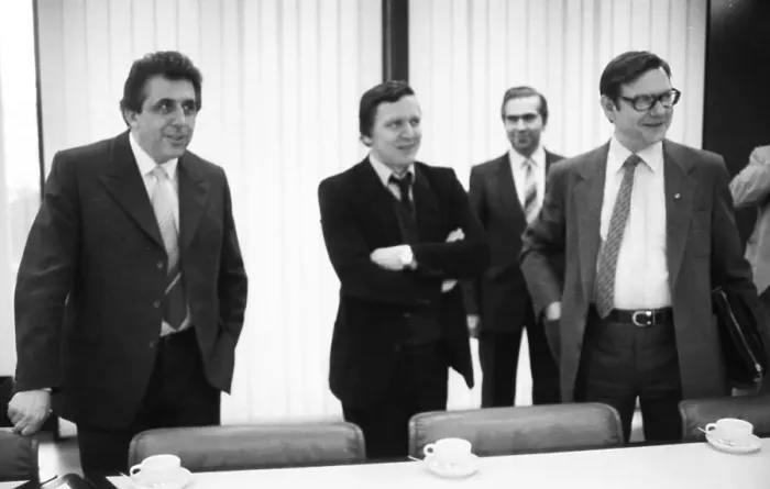 Framed Print : The visit of the Chairman of the FDJ of the GDR