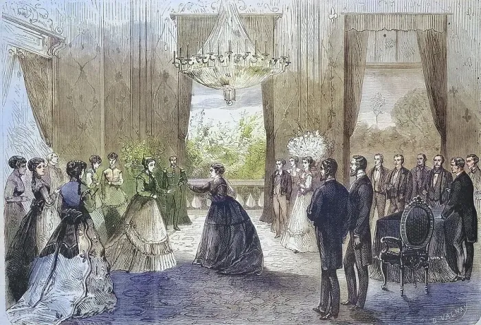 Framed Print : Visit of Empress Eugenie de Montijo