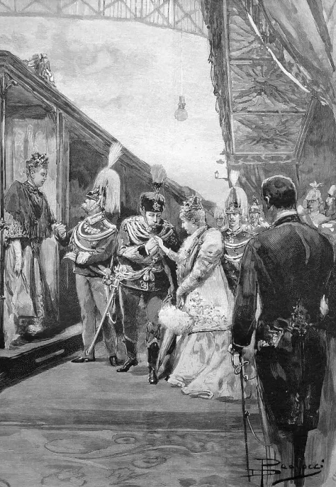 Framed Print : Visit of the German Emperor and Empress of Rome Framed Print : Visit of the German Emperor and Empress of Rome
