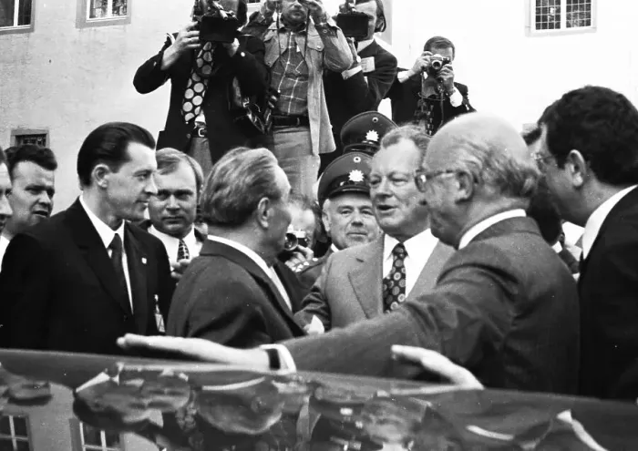 Framed Print : The visit of the Soviet Head of State