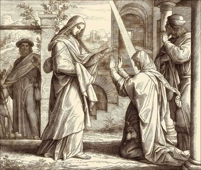 Framed Print : The Visitation, the visit of Blessed Virgin Mary to St Framed Print : The Visitation, the visit of Blessed Virgin Mary to St