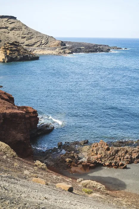 Framed Print : Volcanic coast of the island of Lanzarote - Canary islands