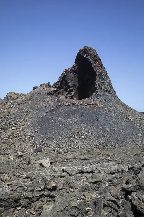 Framed Print : Volcanic crater in Timanfaya National Park