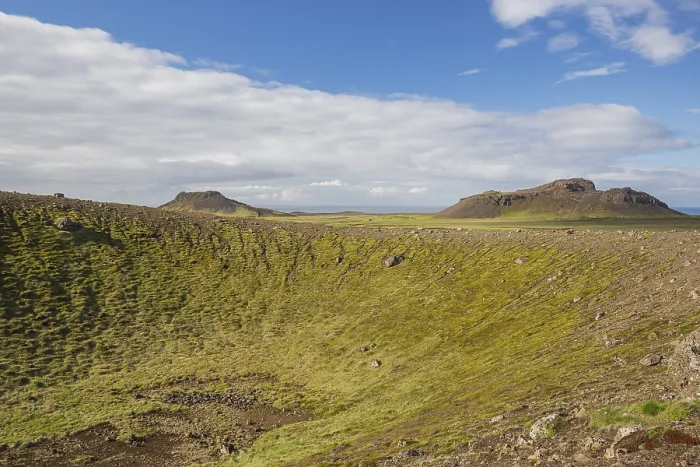 Framed Print : Volcanic landscape south of Krysuvik, SW Iceland
