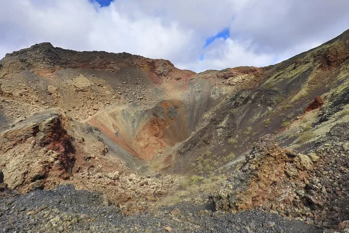Framed Print : Volcano de Las Nueces near Timanfaya National Park