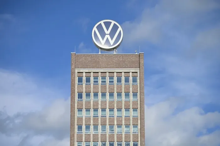 Framed Print : Volkswagen brand tower block, Wolfsburg Framed Print : Volkswagen brand tower block, Wolfsburg