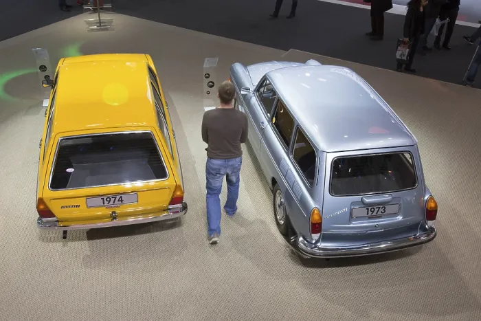 Framed Print : A Volkswagen Estate, built in 1973