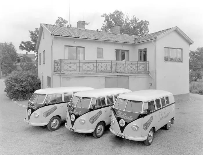 Framed Print : Volkswagen Type 2 T1. The first generation Volkswagen car models in the Transporter family