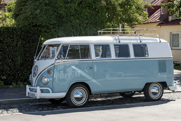 Framed Print : Volkswagen type 2 Transporter, VW Bus T1