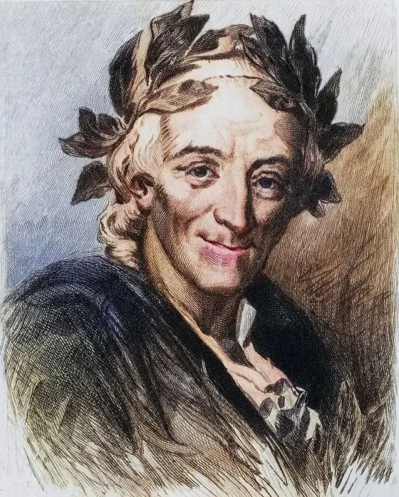Framed Print : Voltaire, pseudonym of Francois-Marie Arouet